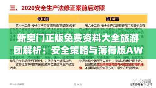 新奥门正版免费资料大全旅游团解析：安全策略与薄荷版AWB450.17设计揭秘