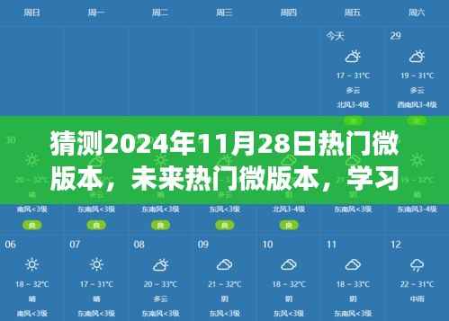 未来热门微版本展望,学习变化,自信前行,微笑迎接2024年11月28日的新时代挑战