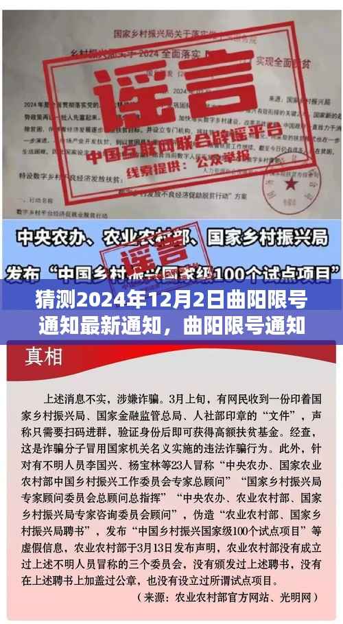 曲阳限号通知新篇章,预测未来影响,探寻最新通知动态