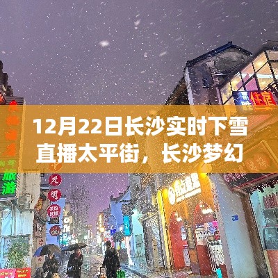 长沙梦幻飘雪日,太平街实时下雪直播绝美呈现