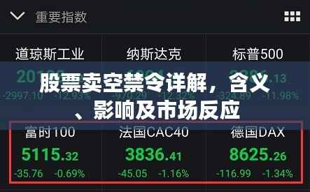 股票卖空禁令详解,含义、影响及市场反应