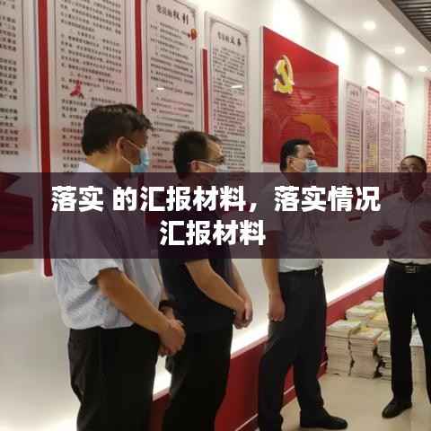 落实 的汇报材料，落实情况汇报材料 
