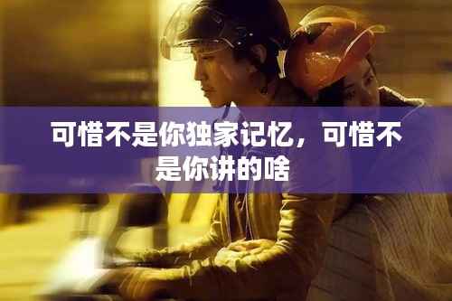 可惜不是你独家记忆,可惜不是你讲的啥